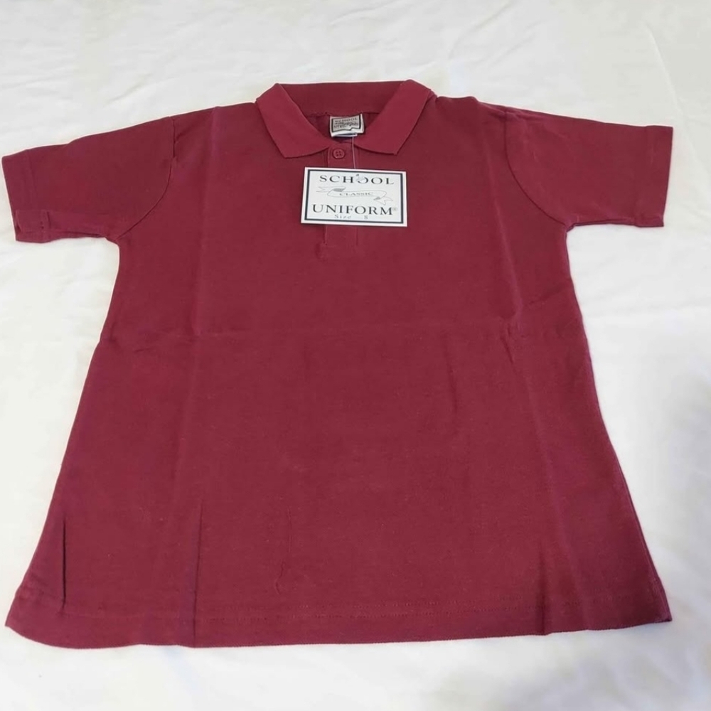 4 KIDS BURGANDY SCHOOL UNIFORMS SIZE 8 NEW WITH TAGS.